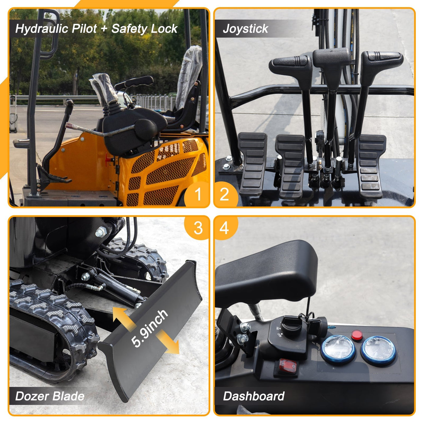 MS15PRO 1.5-Ton Mini Excavator – Briggs & Stratton 13.5 HP Gasoline
