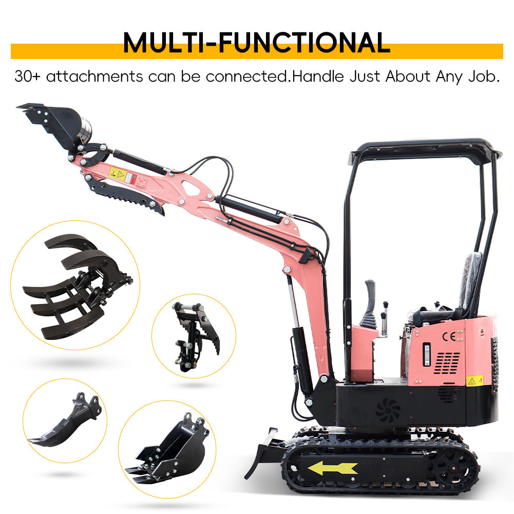 MS10 1-Ton Mini Excavator – Briggs & Stratton 13.5 HP Gasoline