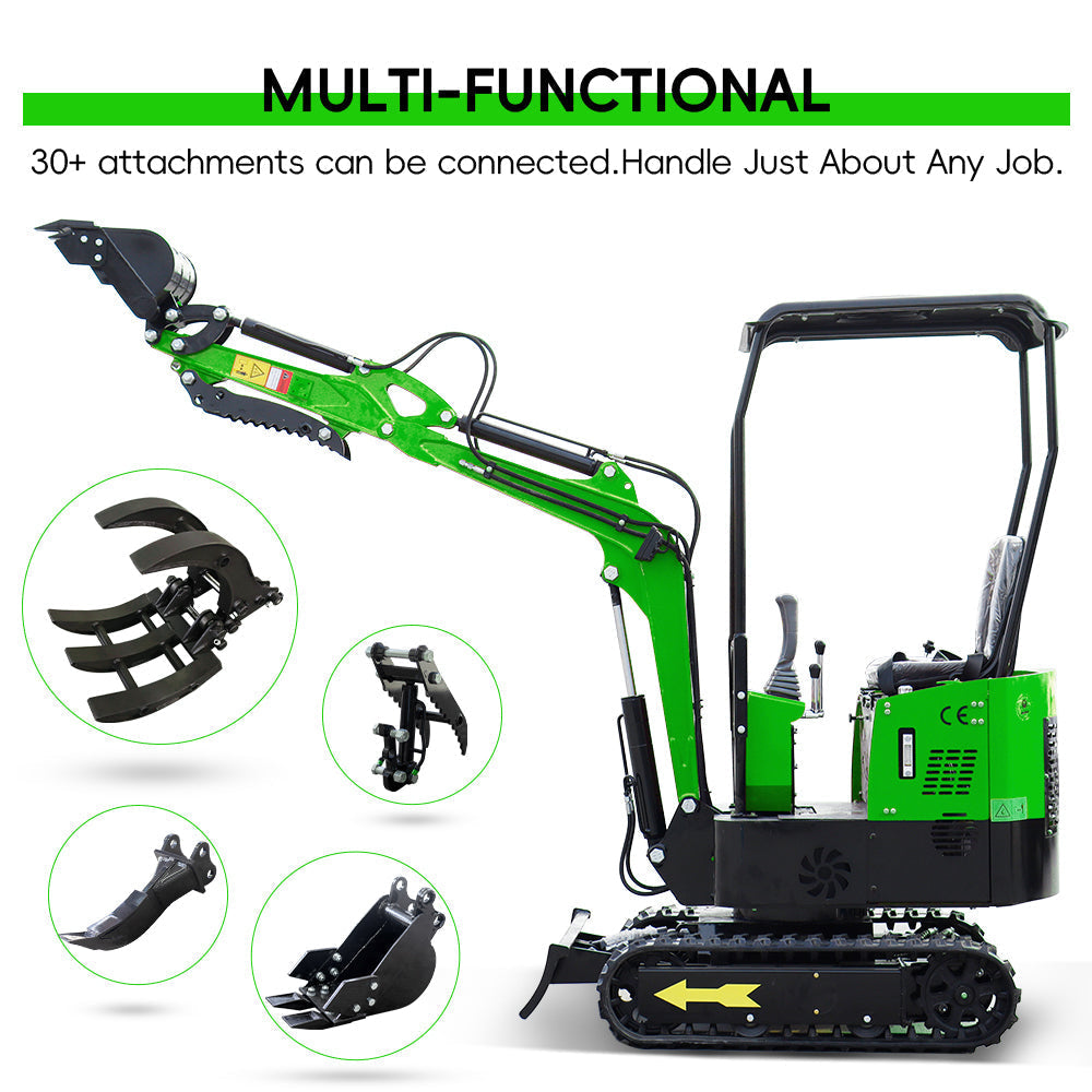 AMH 1 Ton Mini Excavator – Compact & Versatile for Tight Spaces