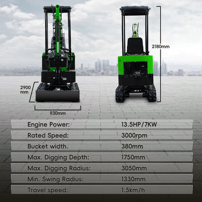 AMH 1 Ton Mini Excavator – Compact & Versatile for Tight Spaces