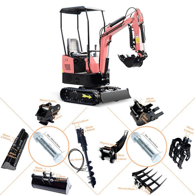MS10 1-Ton Mini Excavator – Briggs & Stratton 13.5 HP Gasoline