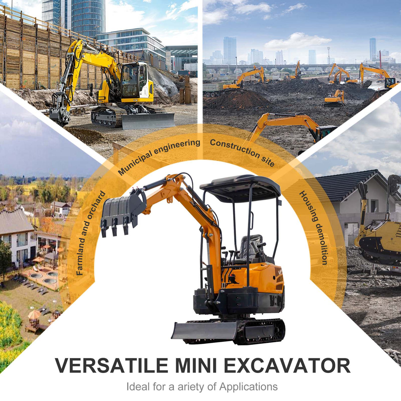MS15PRO 1.5-Ton Mini Excavator – Briggs & Stratton 13.5 HP Gasoline