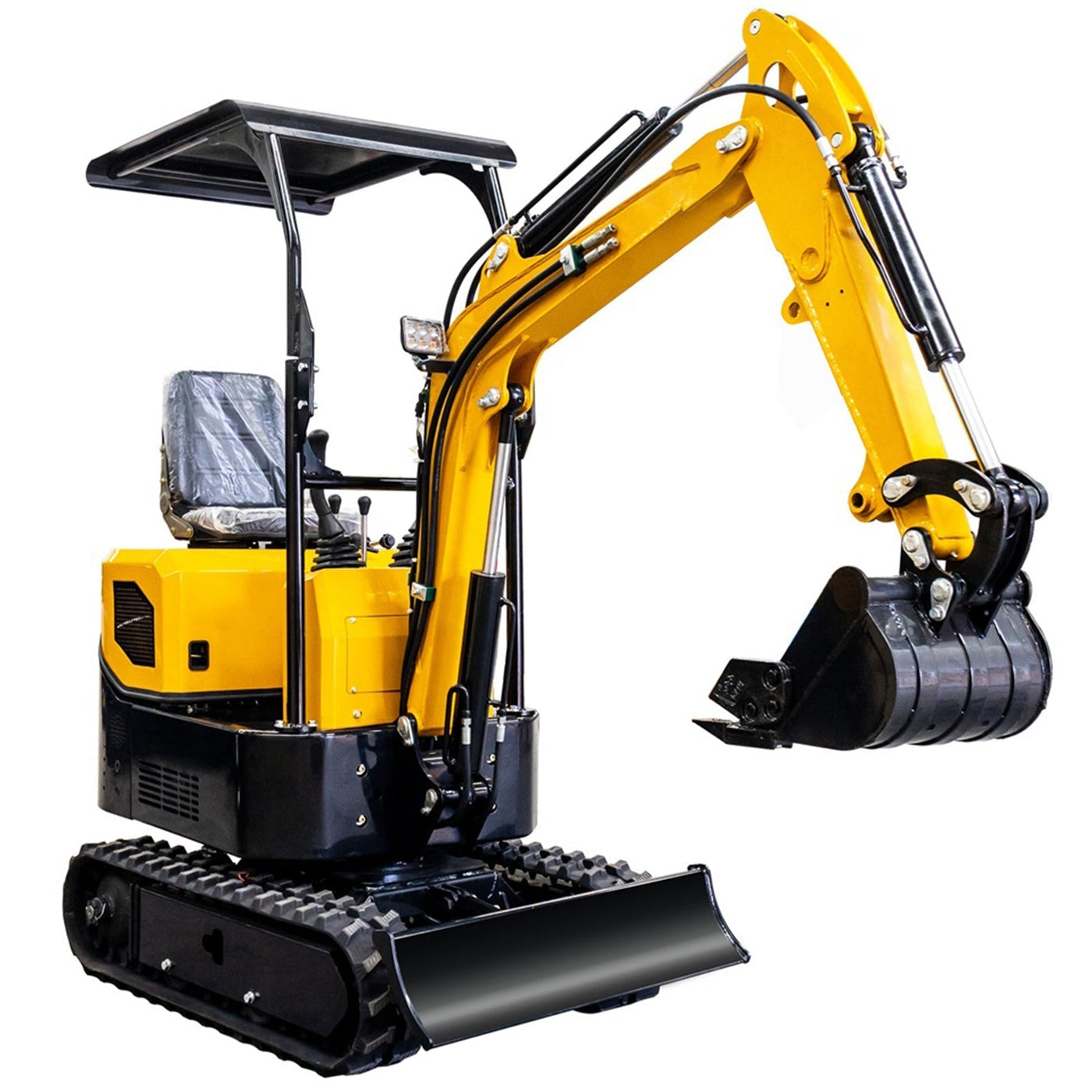 MS10C 1-Ton Mini Excavator – 13.5 HP Gasoline with Thumb Clip