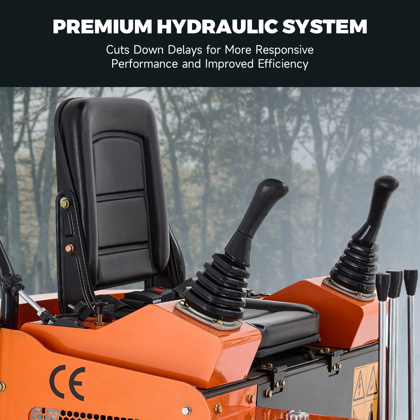 AHM 1 Ton Mini Excavator - Compact Excavator for Tight Spaces