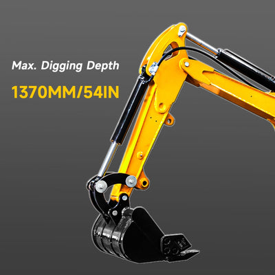 MS10C 1-Ton Mini Excavator – 13.5 HP Gasoline with Thumb Clip