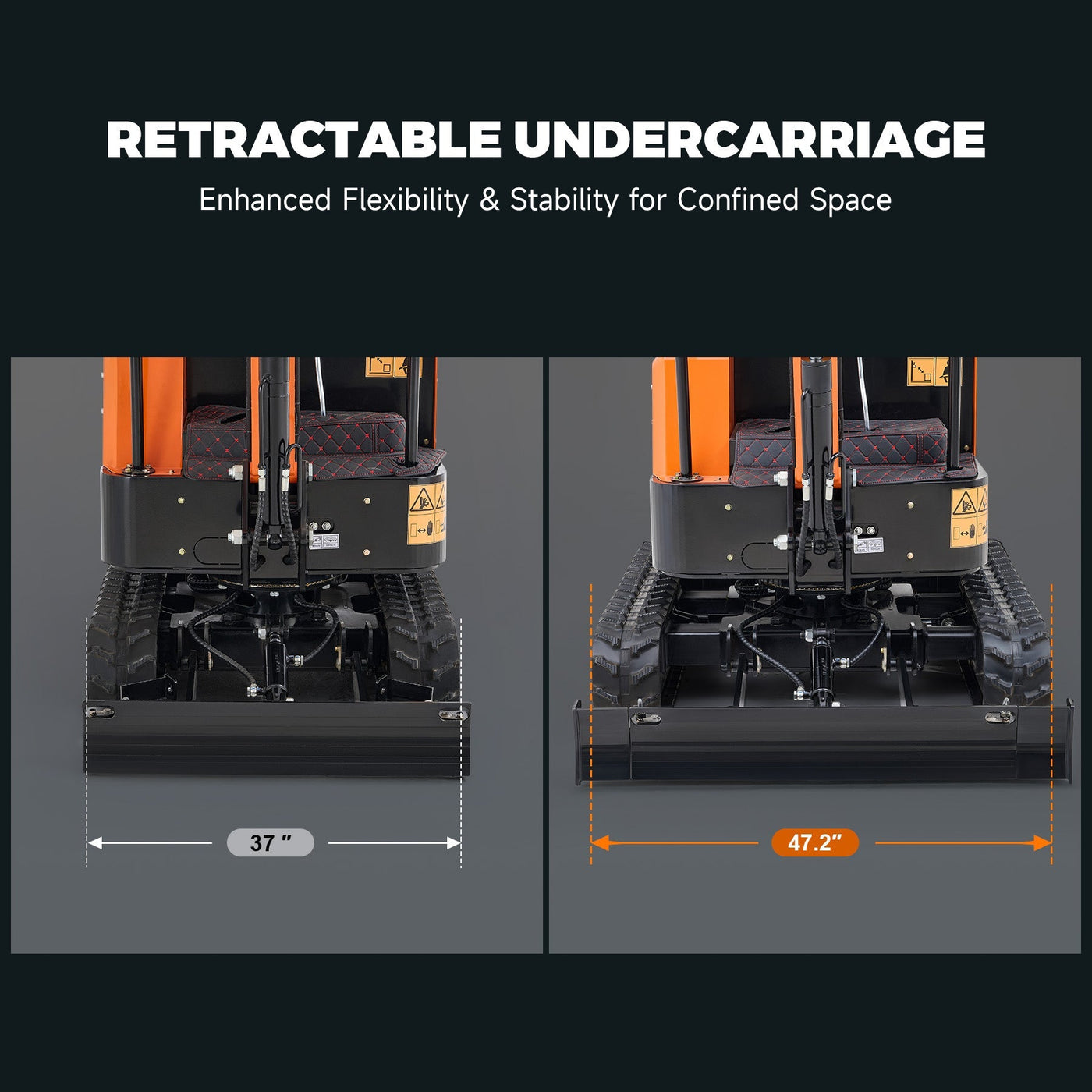 AHM 1 Ton Mini Excavator - Compact Excavator for Tight Spaces