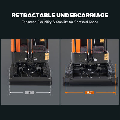 AHM 1 Ton Mini Excavator - Compact Excavator for Tight Spaces