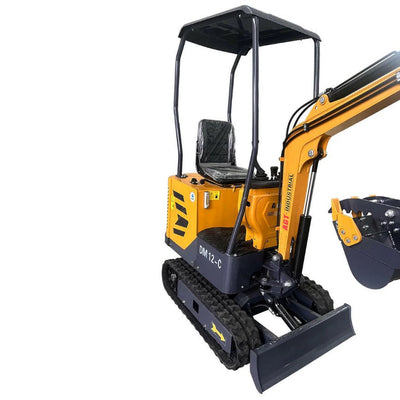 1 Ton 2024 AGT Mini Excavator W/ SIDE SWING BOOM & HYDRAULIC THUMB | AGT DM12-C