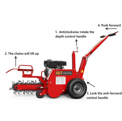 6.5hp Gasoline Walk Behind Trencher | RATO engine