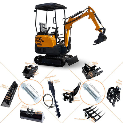 MS15PRO 1.5-Ton Mini Excavator – Briggs & Stratton 13.5 HP Gasoline