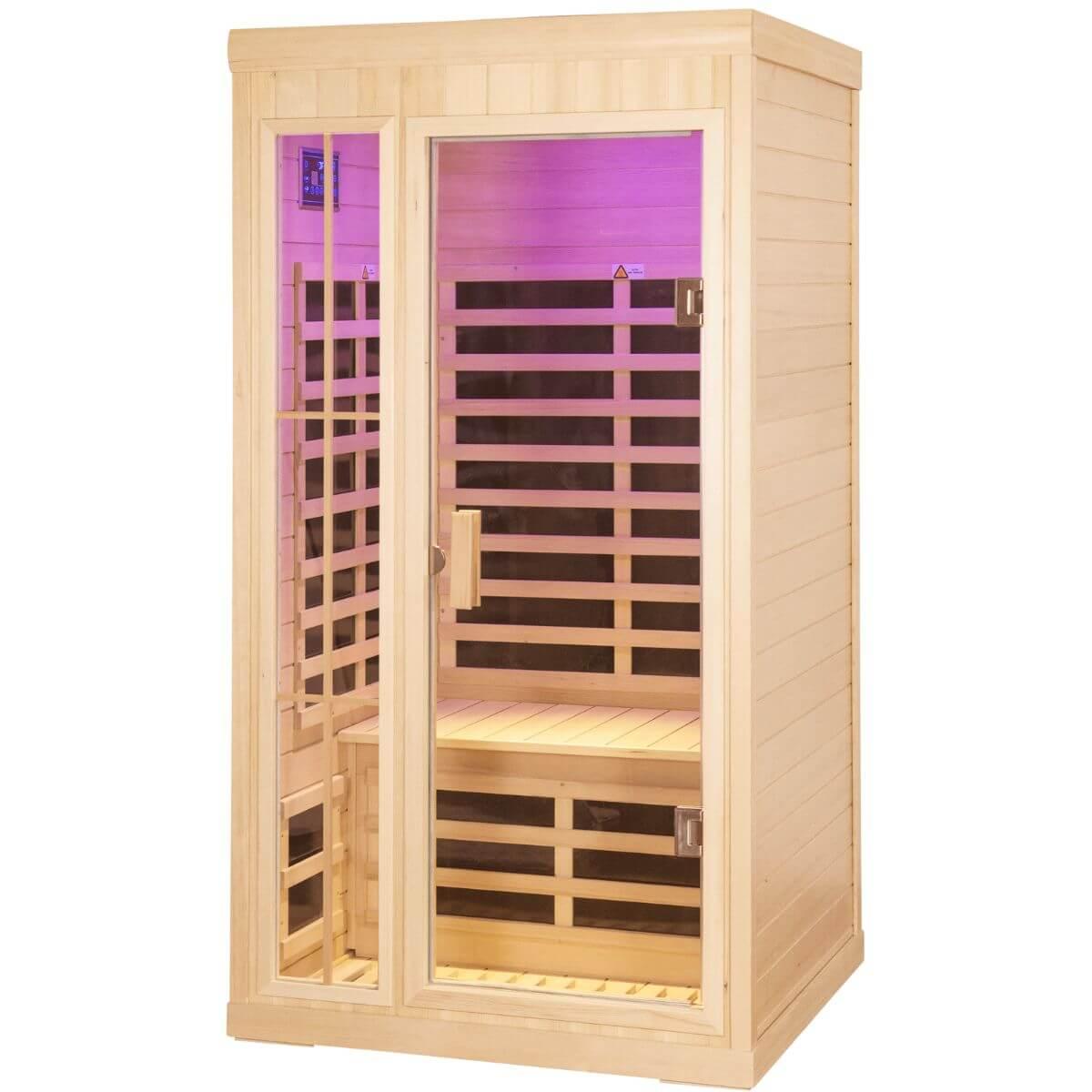 Ample-901PH 1-2 Person Far Infrared Sauna | Plus Size + App Remote | Value Offers