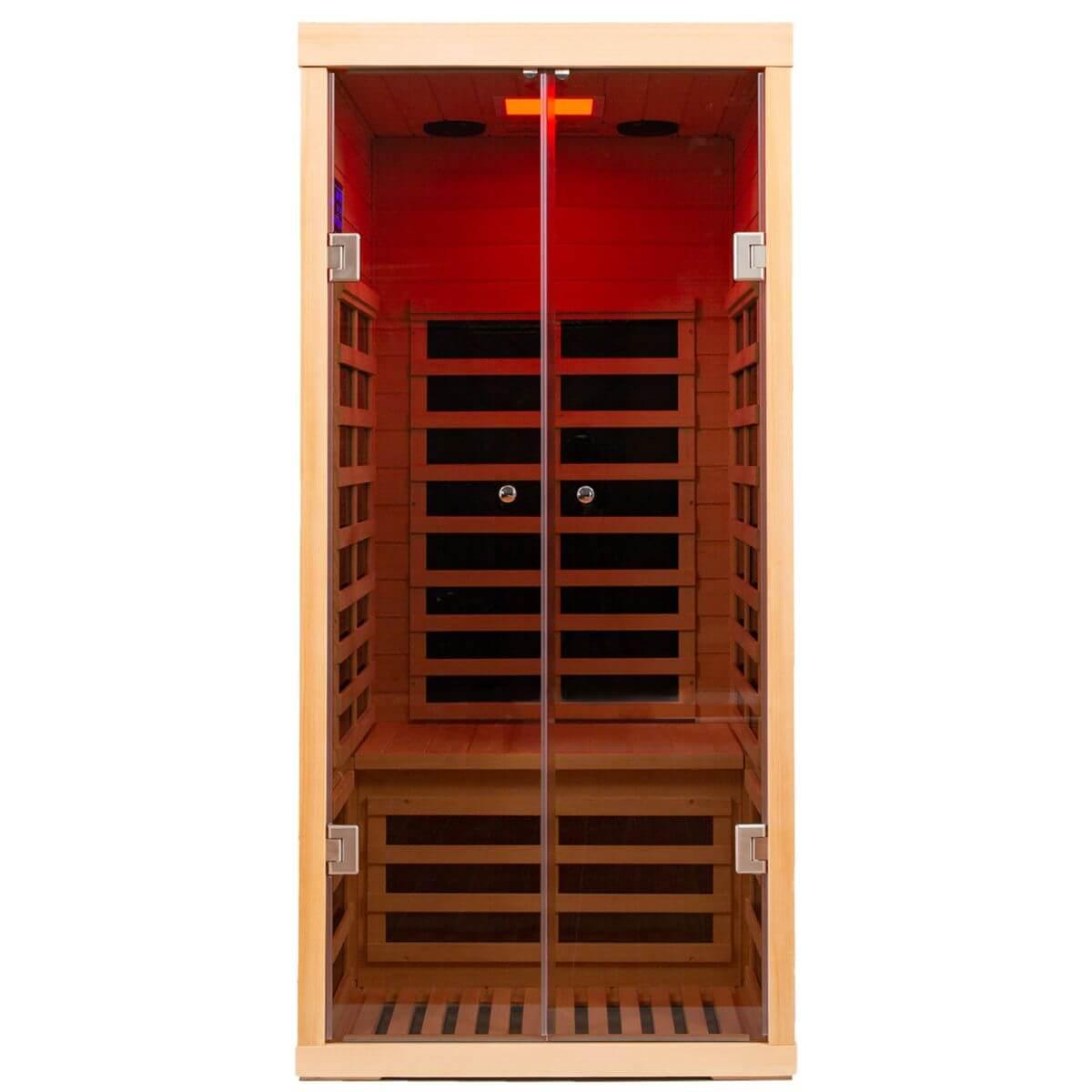 Ample-901SH 1 Person Ultra-Low EMF Far Infrared Sauna | Limited Stock Remaining