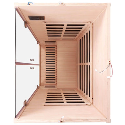 Ample-902SH 2 Person Ultra-Low EMF Far Infrared Sauna