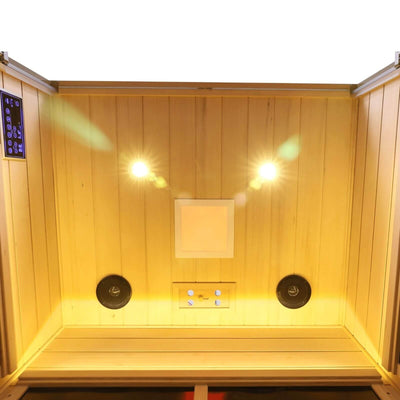 Ample-902SH 2 Person Ultra-Low EMF Far Infrared Sauna