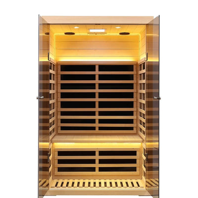 Ample-902SH 2 Person Ultra-Low EMF Far Infrared Sauna