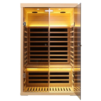 Ample-902SH 2 Person Ultra-Low EMF Far Infrared Sauna
