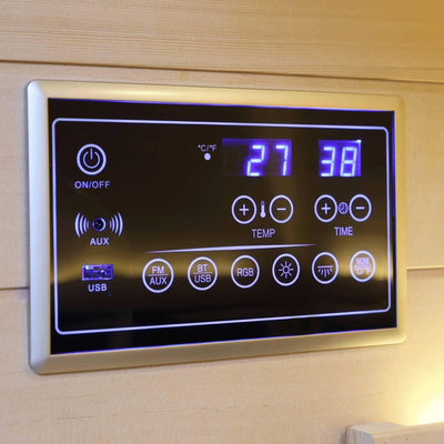 Ample-907SH Corner 2 Person Ultra-Low EMF Far Infrared Sauna | Limited Stock Remaining