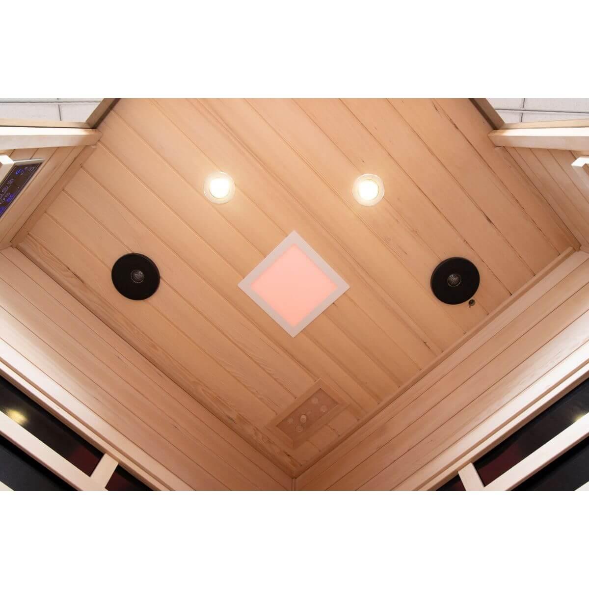 Ample-907SH Corner 2 Person Ultra-Low EMF Far Infrared Sauna | Limited Stock Remaining