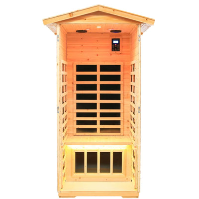 Garner-901VS 1 Person Outdoor Far Infrared Sauna | Fir Model Hot Offer