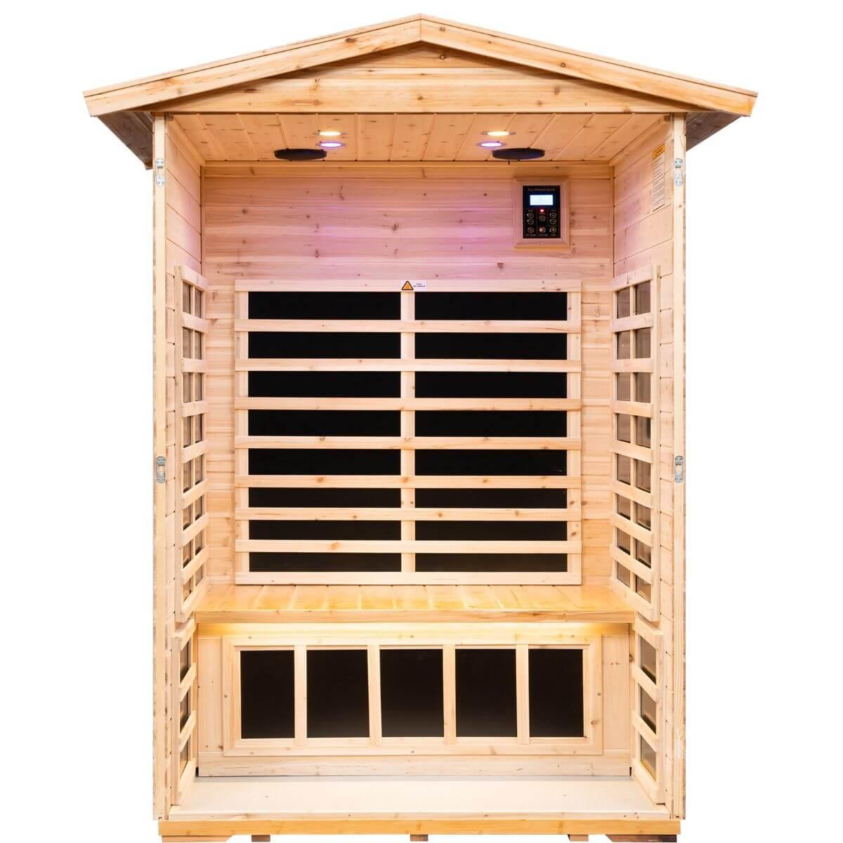 Garner-902VS 2 Person Outdoor Far Infrared Sauna | Fir Model Hot Offer