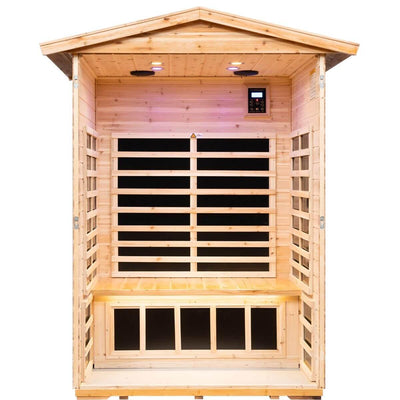 Garner-902VS 2 Person Outdoor Far Infrared Sauna | Fir Model Hot Offer