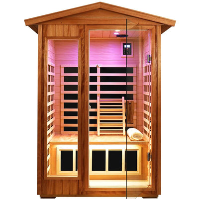 Garner-902VS 2 Person Outdoor Far Infrared Sauna | Fir Model Hot Offer