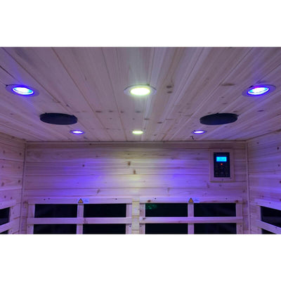 Garner-904VS 4 Person Outdoor Far Infrared Sauna