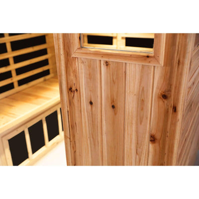 Garner-904VS 4 Person Outdoor Far Infrared Sauna