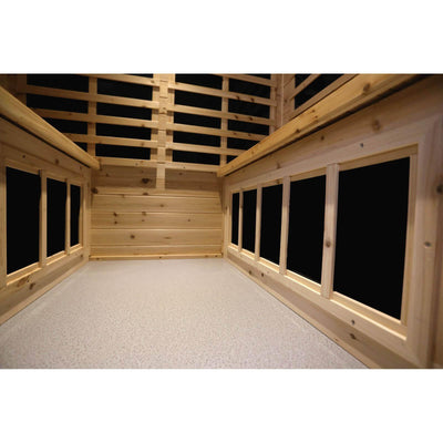 Garner-904VS 4 Person Outdoor Far Infrared Sauna
