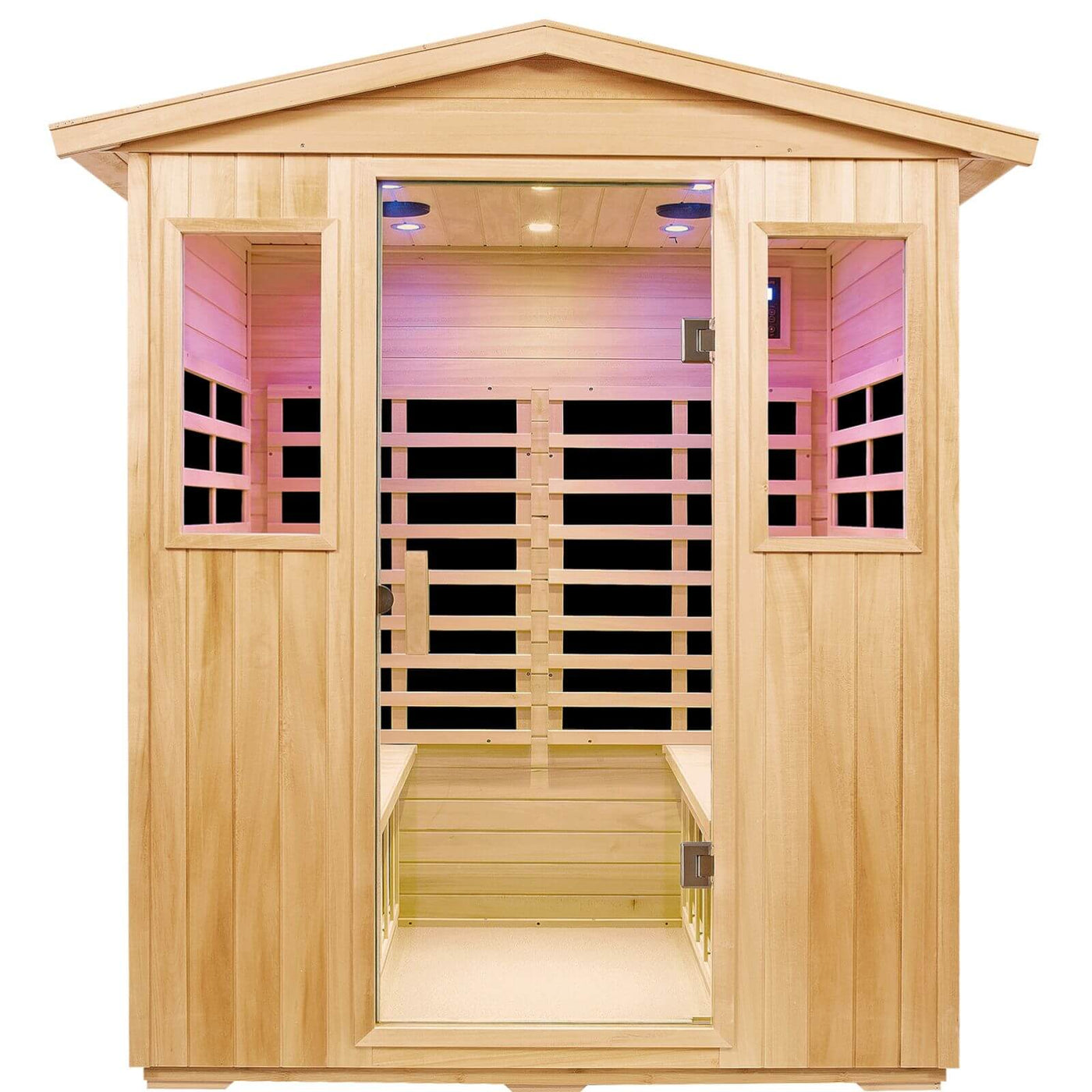 Garner-904VS 4 Person Outdoor Far Infrared Sauna