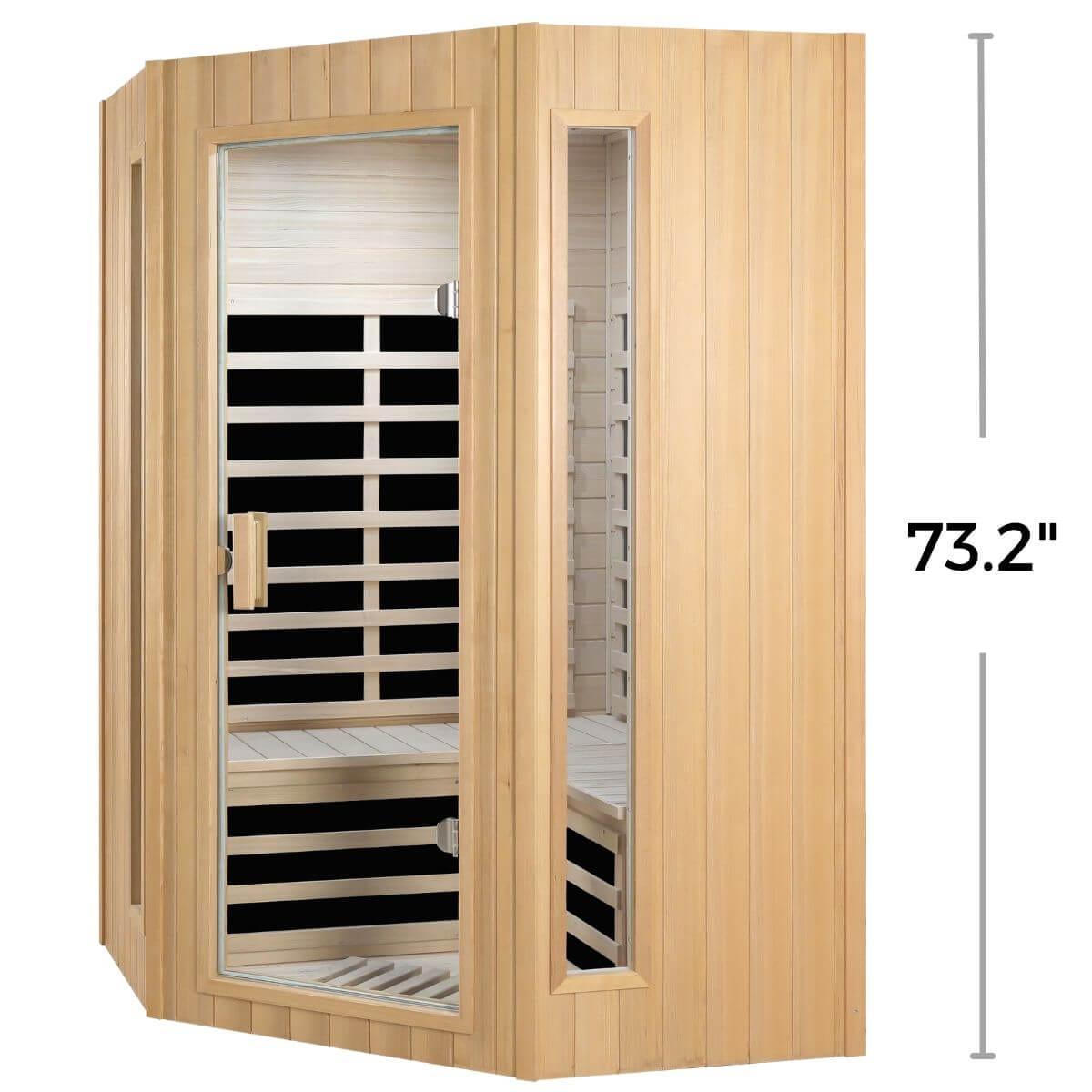 Purity-907GHC Corner 2 Person Far Infrared Sauna | Clearance Sale