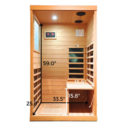 Purity-909MH 1 Person Side Door Far Infrared Sauna | 909SH Clearance Sale