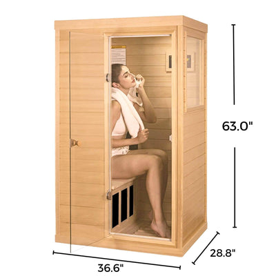 Purity-909MH 1 Person Side Door Far Infrared Sauna | 909SH Clearance Sale