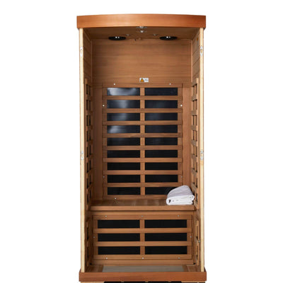 Sublime-901BR 1 Person Ultra-Low EMF Far Infrared Sauna in Red Cedar | Limited Stock Remaining