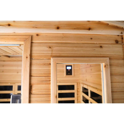 Versa-903VS 3 Person Outdoor Full Spectrum Infrared Sauna Reclining | Hot Offer