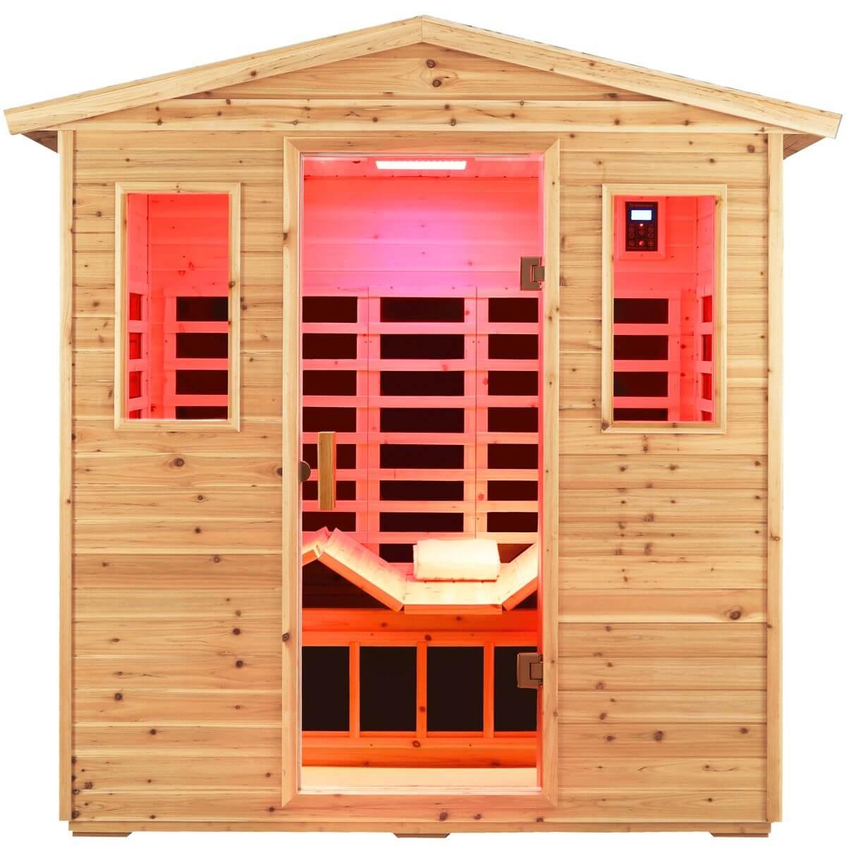 Versa-903VS 3 Person Outdoor Full Spectrum Infrared Sauna Reclining | Hot Offer
