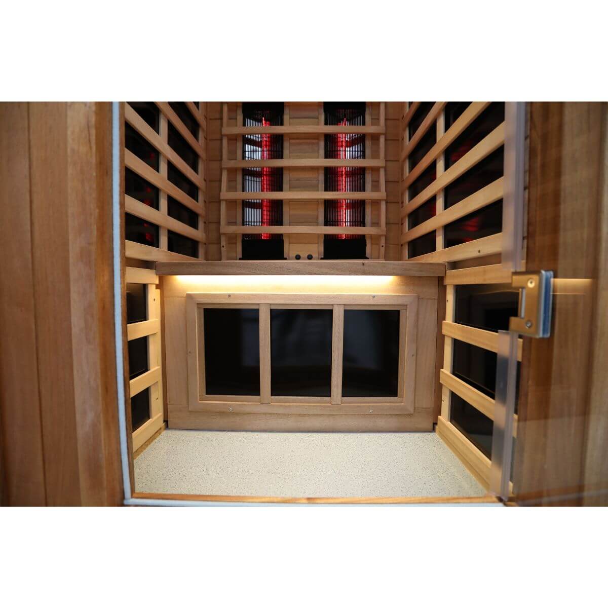 Mix-901VTD 1 Person Outdoor Far & Near Infrared Sauna in Mahogany | Limited Stock Remaining